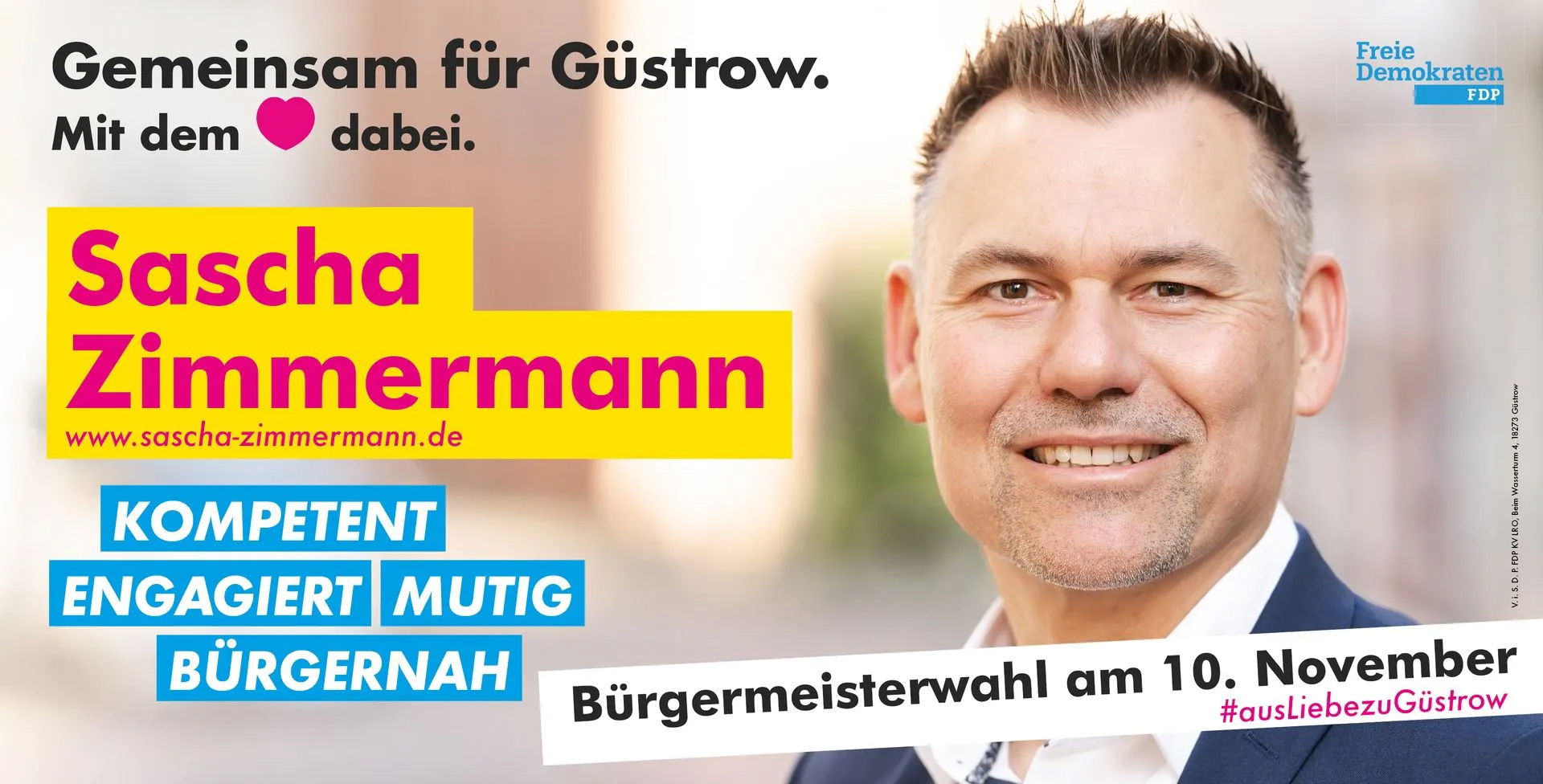 Sascha Zimmermann - Kandidat für die Bürgermeisterwahl am 10. November